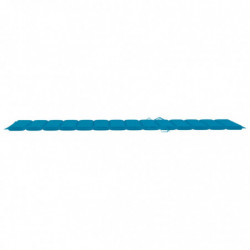 Sonnenliegen-Auflage Blau 200x70x3 cm Stoff