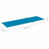 Sonnenliegen-Auflage Blau 200x70x3 cm Stoff