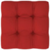 Palettensofa-Kissen Rot 50x50x10 cm