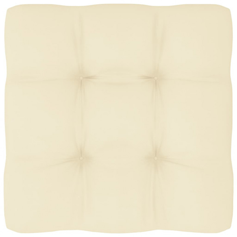 Palettensofa-Kissen Creme 60x60x10 cm