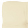 Palettensofa-Kissen Creme 60x60x10 cm