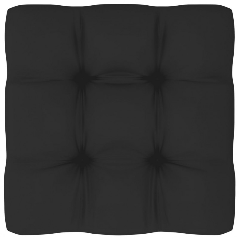 Palettensofa-Kissen Schwarz 70x70x10 cm