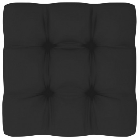 Palettensofa-Kissen Schwarz 70x70x10 cm