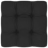 Palettensofa-Kissen Schwarz 70x70x10 cm