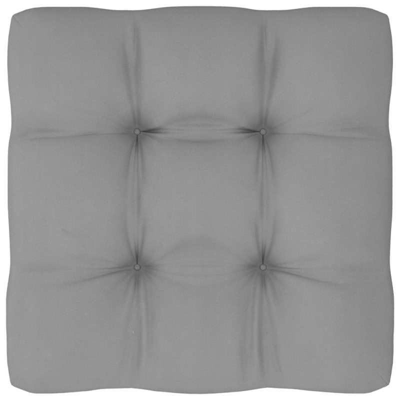 Palettensofa-Kissen Grau 80x80x10 cm