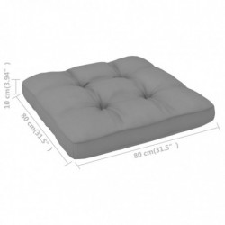 Palettensofa-Kissen Grau 80x80x10 cm