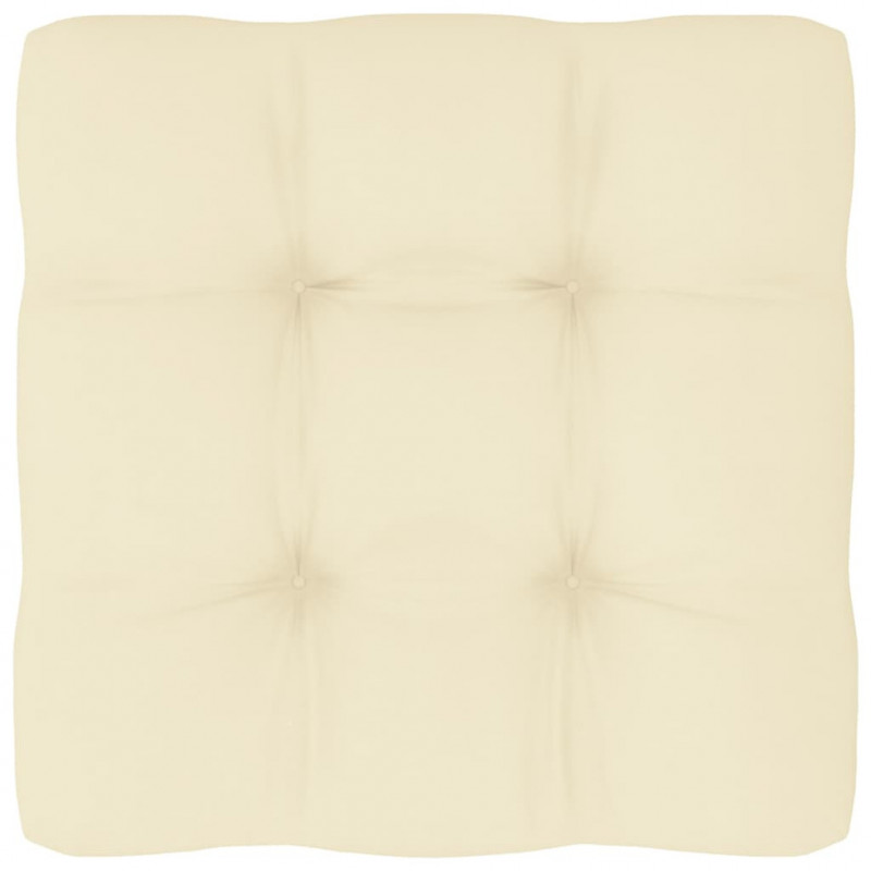 Palettensofa-Kissen Creme 80x80x10 cm