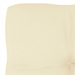 Palettensofa-Kissen Creme 80x80x10 cm