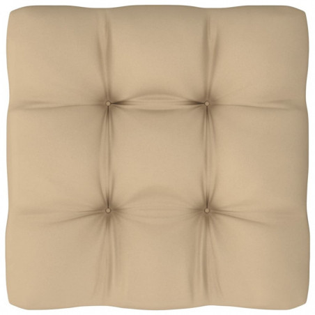 Palettensofa-Kissen Beige 80x80x10 cm