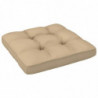 Palettensofa-Kissen Beige 80x80x10 cm