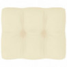 Palettensofa-Kissen Creme 50x40x10 cm