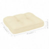 Palettensofa-Kissen Creme 50x40x10 cm