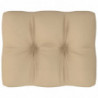 Palettensofa-Kissen Beige 50x40x10 cm