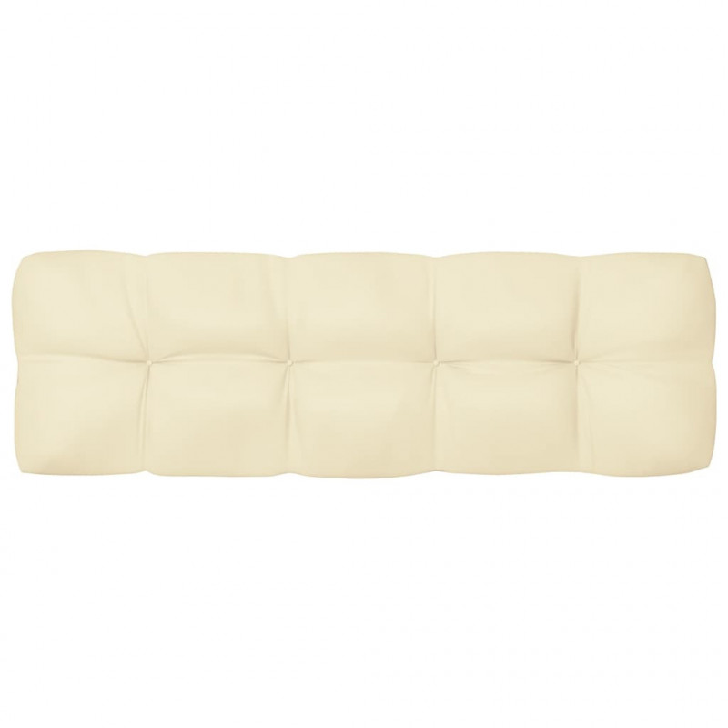 Palettensofa-Kissen Creme 120x40x10 cm