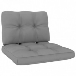 Palettensofa-Kissen 2 Stk. Grau