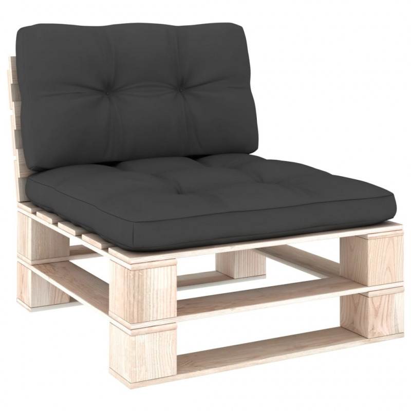 Palettensofa-Kissen 2 Stk. Anthrazit