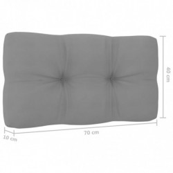 Palettensofa-Kissen 2 Stk. Grau