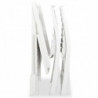 3-tlg. Bistro-Set Burak Klappbar Kunststoff Weiß