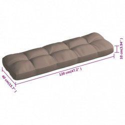 Palettensofa-Auflagen 3 Stk. Taupe