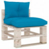 Palettensofa-Auflagen 2 Stk. Blau Stoff