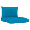 Palettensofa-Auflagen 2 Stk. Blau Stoff