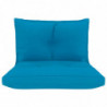 Palettensofa-Auflagen 2 Stk. Blau Stoff