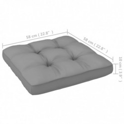 Palettensofa-Kissen Grau 58x58x10 cm