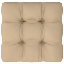 Palettensofa-Kissen Beige 58x58x10 cm