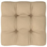 Palettensofa-Kissen Beige 58x58x10 cm