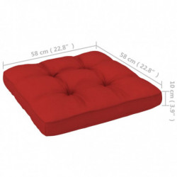 Palettensofa-Kissen Rot 58x58x10 cm