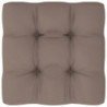 Palettensofa-Kissen Taupe 58x58x10 cm