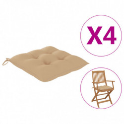 Stuhlkissen 4 Stk. Beige...