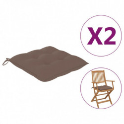 Stuhlkissen 2 Stk. Taupe...