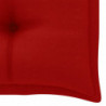 Gartenbank-Auflage Rot 100x50x7 cm Stoff