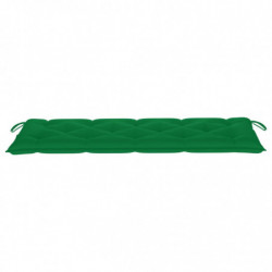 Gartenbank-Auflage Grün 150x50x7 cm Stoff