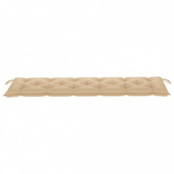 Gartenbank-Auflage Beige 180x50x7 cm Stoff