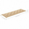 Gartenbank-Auflage Beige 180x50x7 cm Stoff