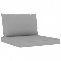 Palettensofa-Auflagen 2 Stk. Grau Stoff