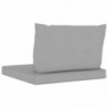 Palettensofa-Auflagen 2 Stk. Grau Stoff