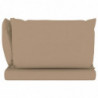 Palettensofa-Auflagen 3 Stk. Taupe Stoff