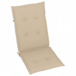 Gartenstuhlauflagen 2 Stk. Beige 120x50x3 cm