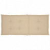 Gartenstuhlauflagen 2 Stk. Beige 120x50x3 cm