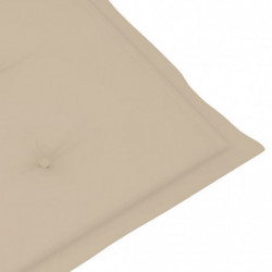 Gartenstuhlauflagen 2 Stk. Beige 120x50x3 cm