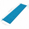 Gartenbank-Auflage Blau 200x50x3 cm