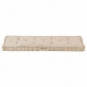 Palettenkissen Baumwolle 120×40×7 cm Beige