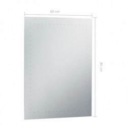 Badezimmer-Wandspiegel mit LED 60 x 80 cm