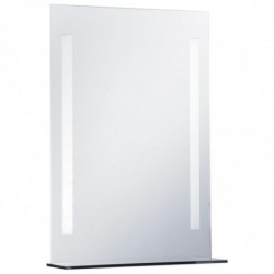 Badezimmer-LED-Wandspiegel mit Regal 50×70 cm