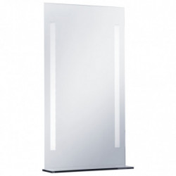 Badezimmer-LED-Wandspiegel mit Regal 60×100 cm