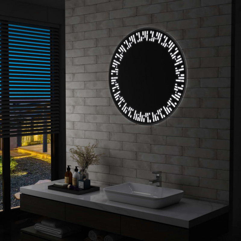 Badezimmerspiegel mit LED 80 cm