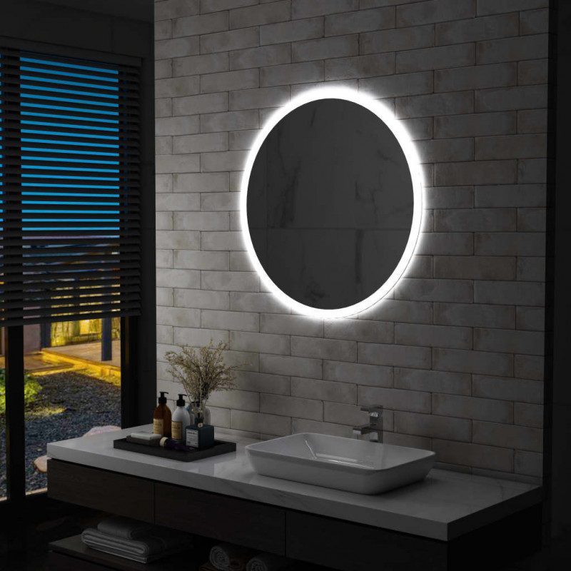 Badezimmerspiegel mit LED 80 cm